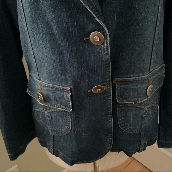 A.E. SPORT & CO. JEANS, CASUAL WEAR DEMIM JACKET, SIZE: 14 - Picture 4 of 12